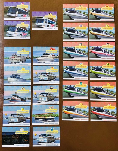 Disney transportation cards - disney,