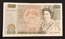 Old £50 Fifty Pound Bank Of England Note. Excellent Condition G.M.Gill signature