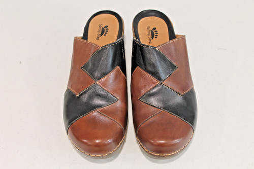 Spring step brown leather two - spring,