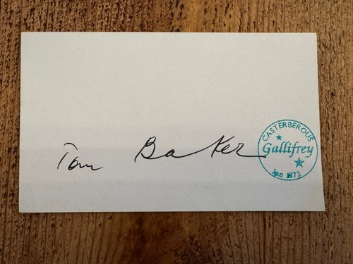 Tom baker signed autographed - signed,
