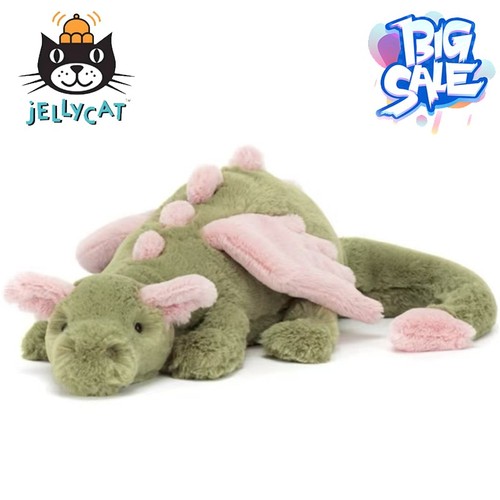 Jellycat sky dragon 50cm plush - sky,