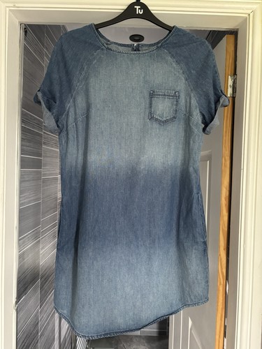 Denim effect dress size - f&f,