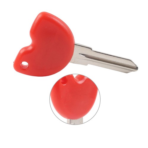 Red uncut blade blank key - blade,