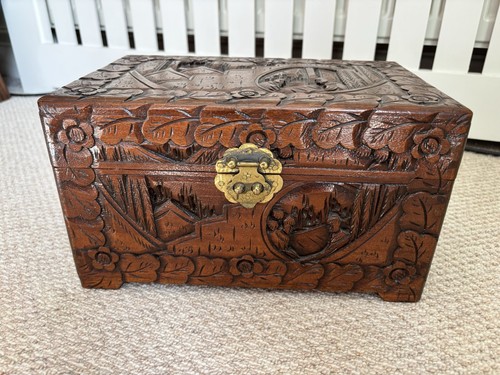 Vintage large hand carved - hand,