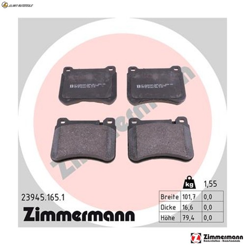 Brake pad set disc - brake,