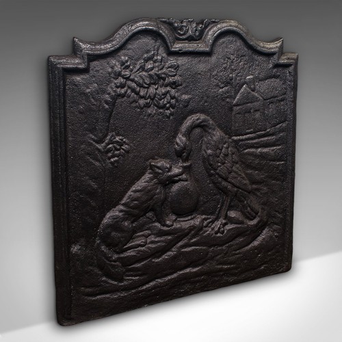 Antique decorative fire back - antique,