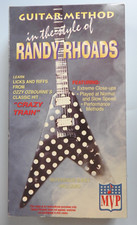 Guitar Method in the Style of  Randy Rhoads VHS PAL tuition MVP with ref sheet