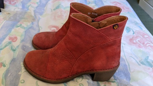Jungla red leather ankle - jungla,