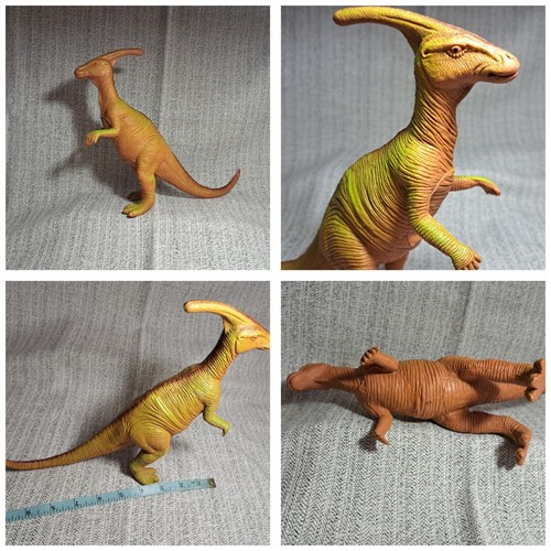 Hard rubber dinosaur - rubber, vtg