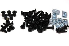 Honda CBR600 F4i Black Aluminium Fairing & Screen Bolts Clips Nuts CBR 600F 4i