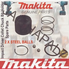 Makita Impact Driver Replacement Collet Chuck Bit Holder genuine Spare Parts Set