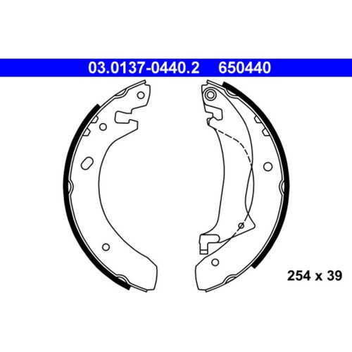 Ate 0137 0440 brake shoe - ate,