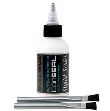 CONSEAL Glue Adhesive Lace Wig Toupee Hair System Strong Bond Clear & Brush Set