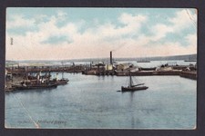 Wales Pembrokeshire MILFORD HAVEN Harbour used 1906 postcard - corner bends
