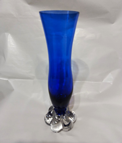 Cobalt blue clear art - blue, glass