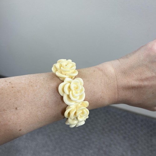 Vintage cream rose flower - cream,