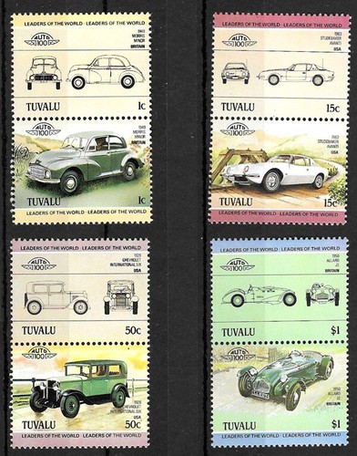 Stamps tuvalu 1984 automobiles - 1984,