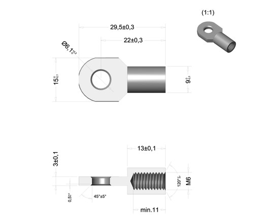 Eyelets made stainless - made, of