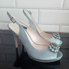 Jenny Packham No 1 Eau De Nil Embellished Shoes Size 7 BNWOB