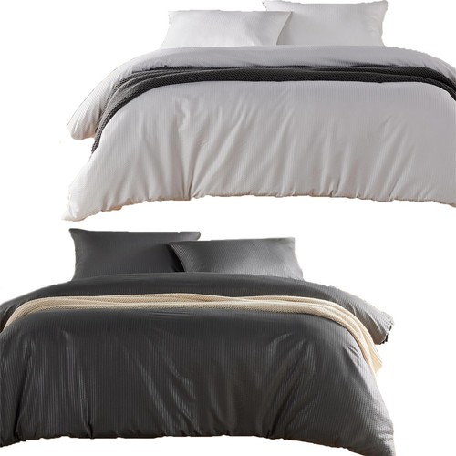 Seersucker duvet cover set - duvet,