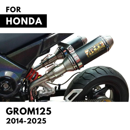 Black high dual mount exhaust - high,