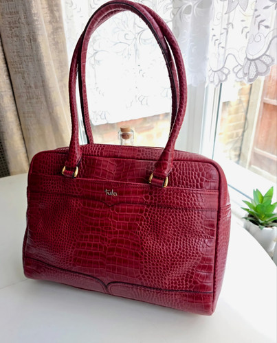 Tula garnet croc embossed - garnet,