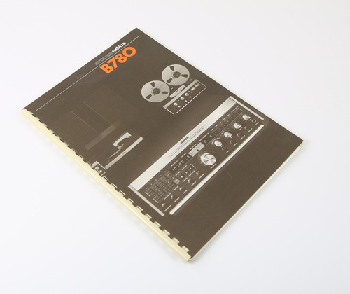 Revox 780 operating manual - b,