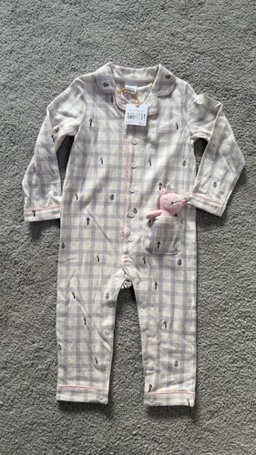 John lewis baby check romper - john,