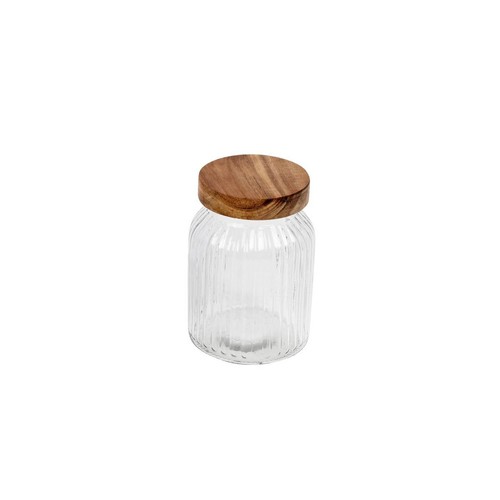 Glass storage jar - glass,