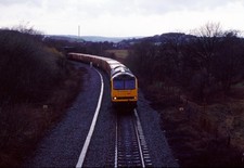 Original 35mm Rail Slide: Class 60: CONSTRUCTION SEC: 60085: HEATON LODGE: 1995