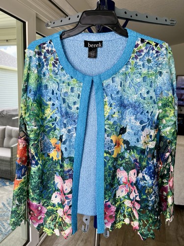 Berek floral sheer cardigan - sheer,