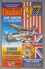 1997 Duxford Air Show Red Arrows Budgie Stage Show WAGN Railway Poster  40 x 25"