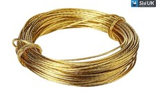 3.5m Brass Picture Wire Cable 🖼️ Mirror Frame Photo Hanging Cord Wall Hanger