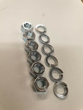 LAMBRETTA  M7 GEARBOX ENDPLATE ZINC PLATED NUTS AND WASHERS