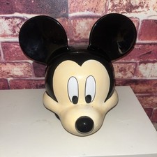 LARGE OFFICIAL DISNEY MICKEY MOUSE CERAMIC CHINA COOKIE BISCUIT SWEET JAR 
