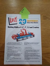 Lely 20 Series Roterra Power Harrow Sales Leaflet