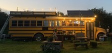 American School Bus , Fully Converted Off Grid Living / Glamping