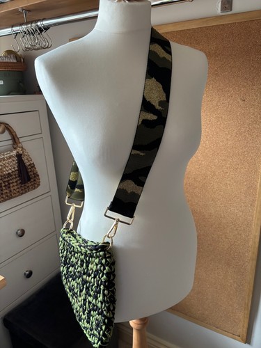 Handmade crocheted crossbody - handmade,