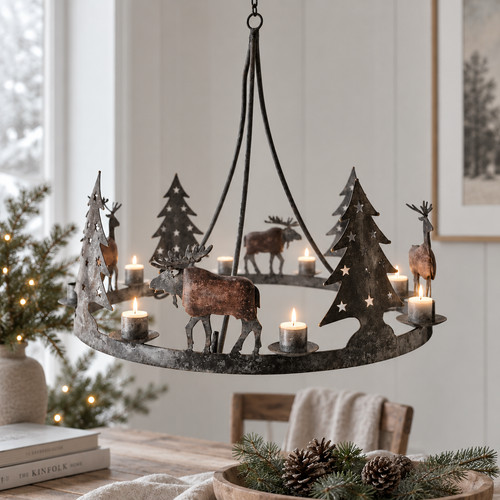 Large nordic christmas moose - christmas,