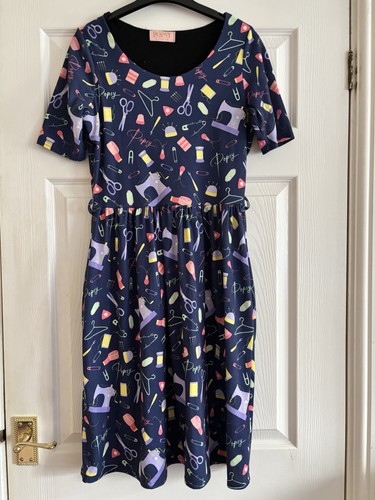 Popsy sewing themed dress size - sewing,