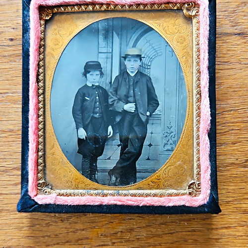 Vintage ambrotype photograph - vintage,