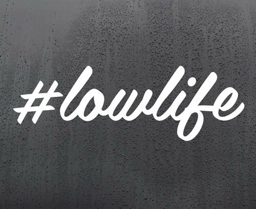 Lowlife funny vinyl sticker - #lowlife,