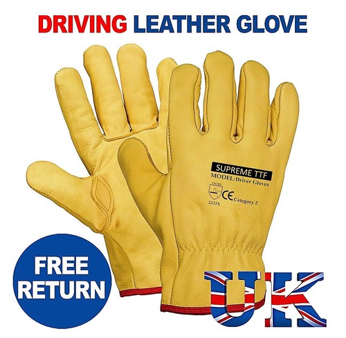 Premium yellow leather driver - premium,