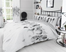 Duvet set white grey dream