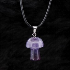 Mushroom necklace fungi - necklace,