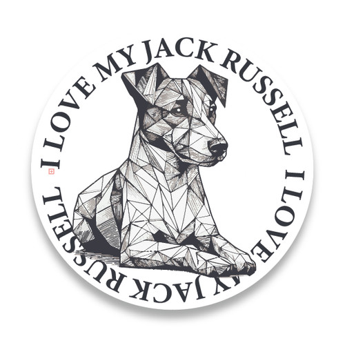 Jack russel decal - jack,