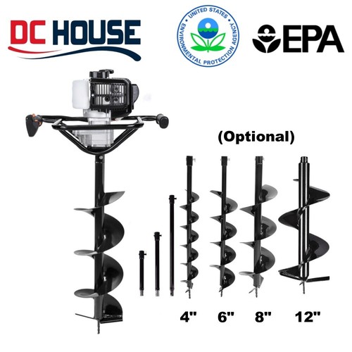 Epa certified 52cc 4hp auger - 2.4hp,