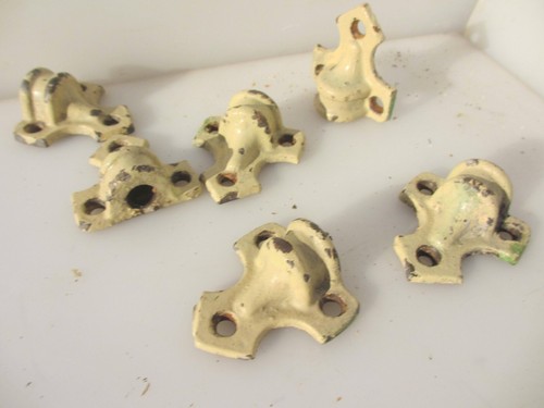 Vintage iron gate hinges - vintage,