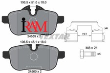 *TEXTAR BRAKE PADS - 2455901 BMW Z4 ROADSTER E89 1.8-2.0-2.3-2.8-3.0 I