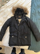 Navy Woolrich Coat Parka Jacket - Junior Size 12
